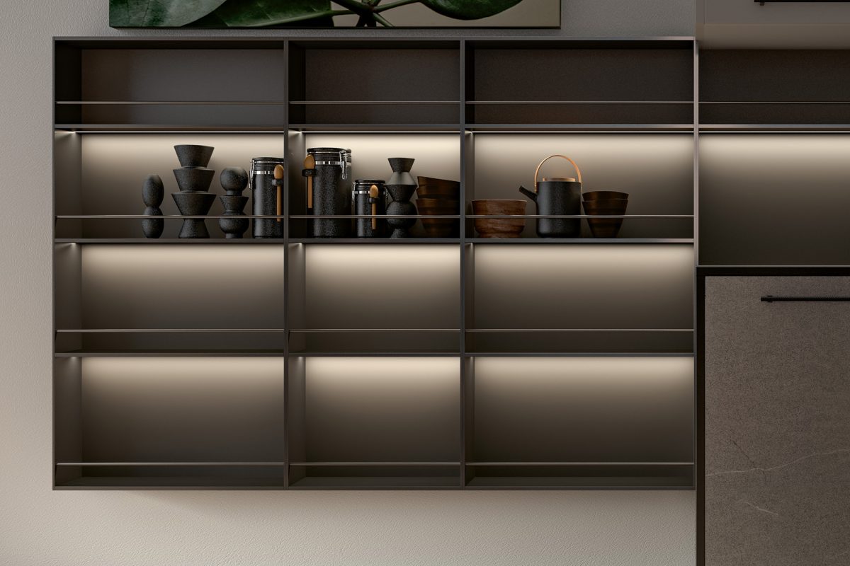 MODULAR SYSTEM – ORGANIZES SPACE IN THE KITCHEN - Mobilegno