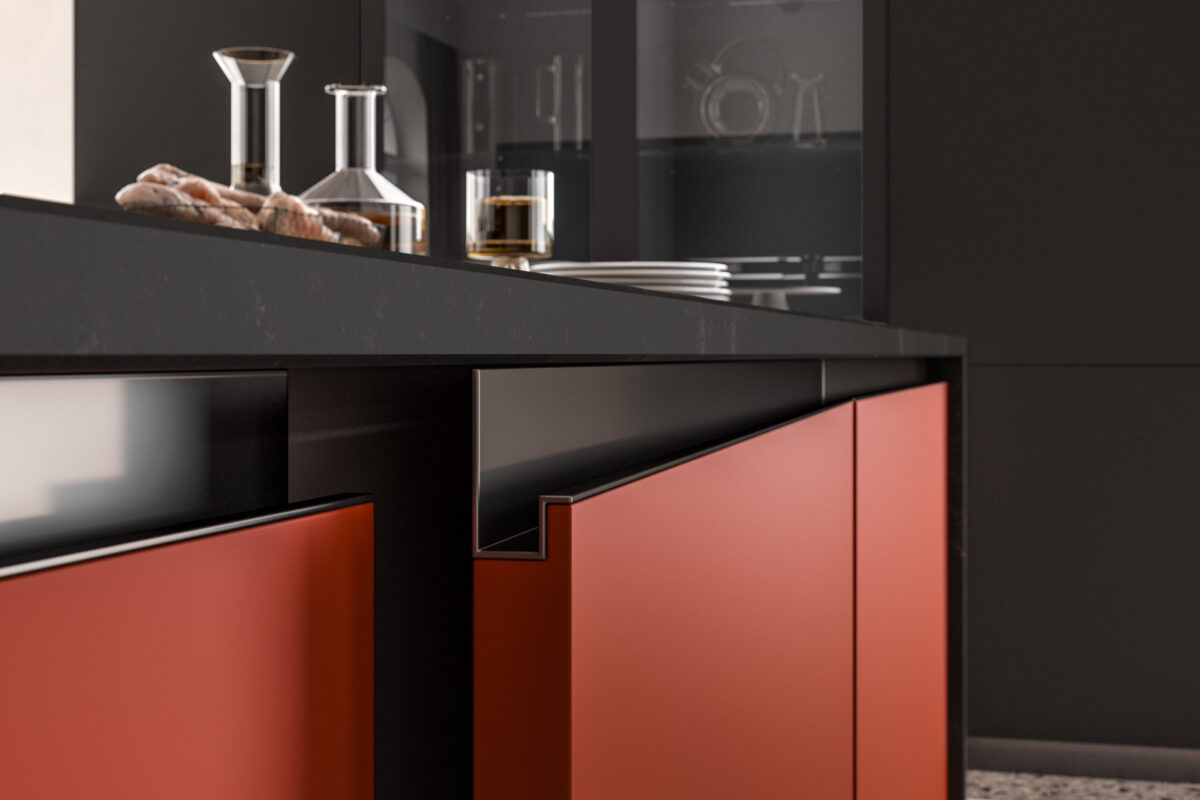 KITCHENS WITH INTEGRATED HANDLES: AESTHETIC MINIMALISM - Mobilegno