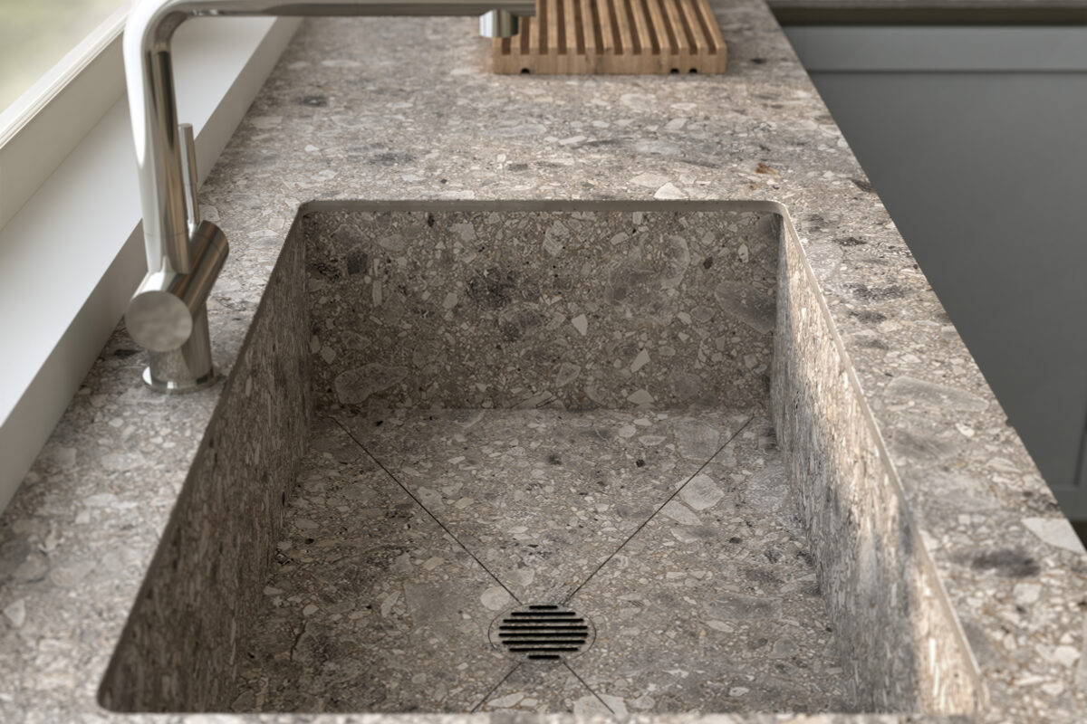 INTEGRATED BASINS ON KITCHEN TOP - Mobilegno
