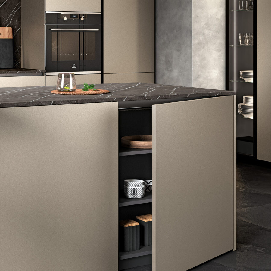 ISLAND - MODULES WITH FULL HEIGHT DOORS - Mobilegno