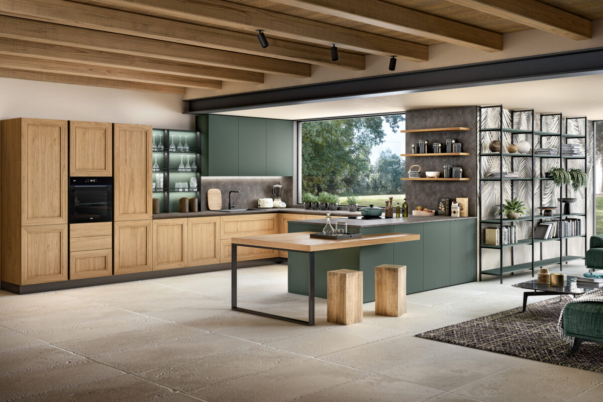MODERN AND CLASSIC BLEND: MOBILEGNO KITCHENS BETWEEN TIME AND CLOE - Mobilegno
